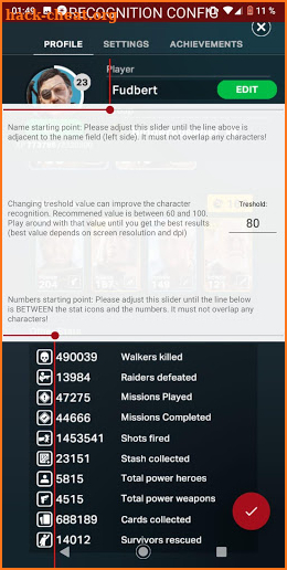 Our World OCR & Stats Companion Premium screenshot