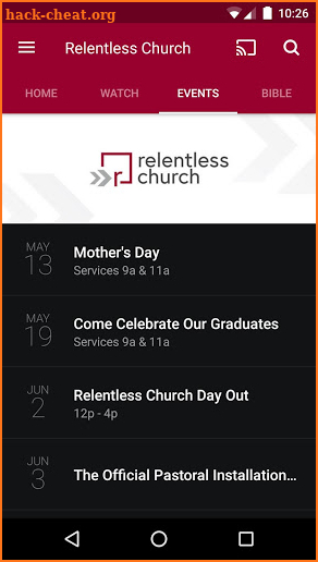 ourRelentless Church screenshot