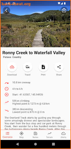 Overland Track screenshot