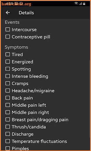 Ovulation and Period Tracker screenshot