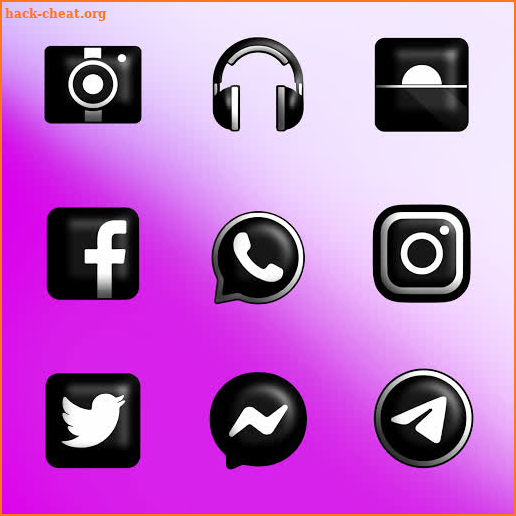 Oxigen Dark 3D - Icon Pack screenshot