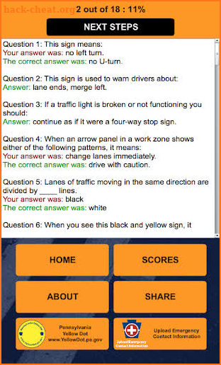 PA Driver’s Practice Test screenshot