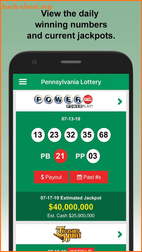 PA Lottery Official LITE App screenshot