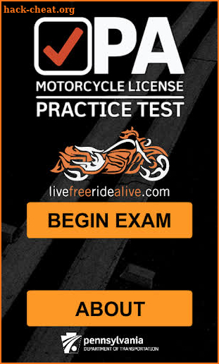 PA Motorcycle Practice Test screenshot