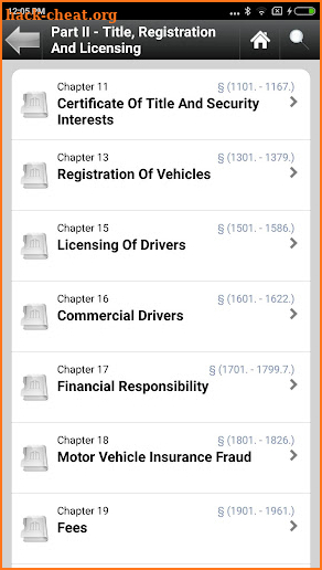 PA VEHICLES Title 75,  2019 screenshot