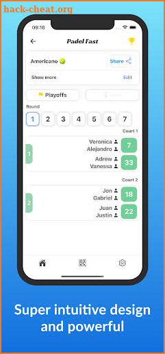 Padel Fast: Padel Americano screenshot