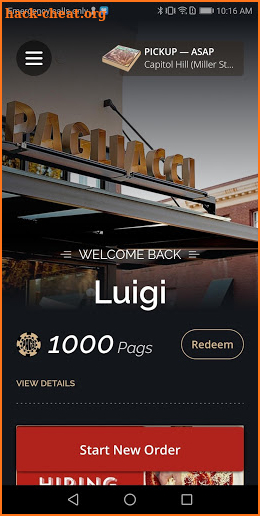 Pagliacci Pizza screenshot