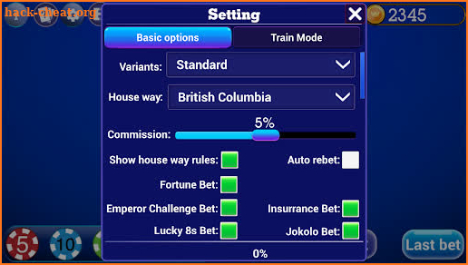 Pai Gow Poker Trainer screenshot