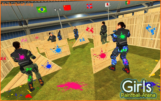 Paintball Girls Arena Shooting 3D screenshot