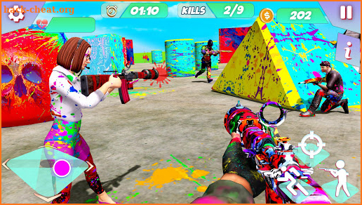 Paintball Shooting Battlefield: Free Gun Games screenshot