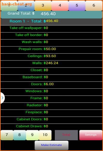 Painting Job Estimator _10 screenshot