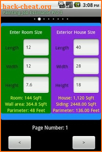 Painting Job Estimator Pro 3 screenshot