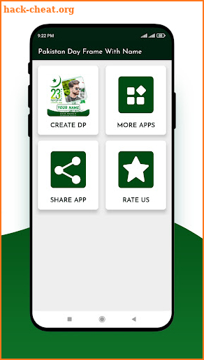 Pakistan Day Frame With Name screenshot