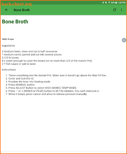 Paleo Best Pressure Cooking Recipes screenshot