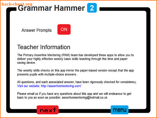 PAM Grammar Hammer 2 screenshot