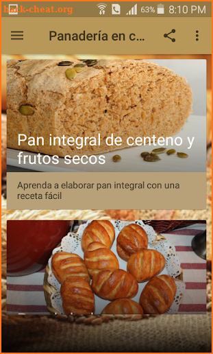 Panadería en casa screenshot