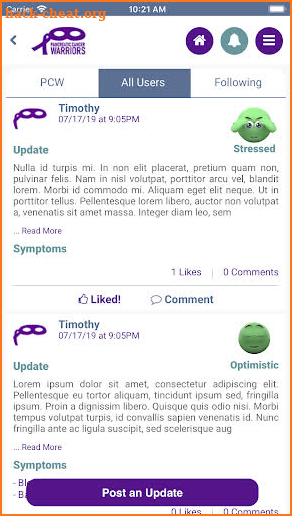 Pancreatic Cancer Warriors screenshot