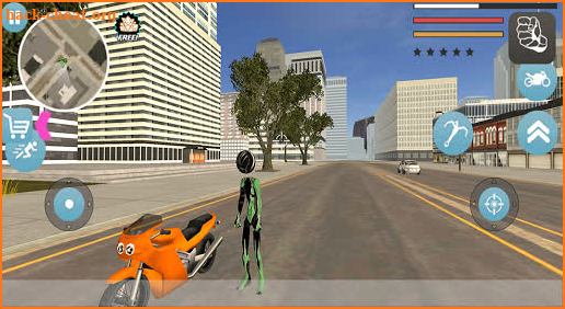 panther Stickman Black Rope Hero Gangstar Crime screenshot