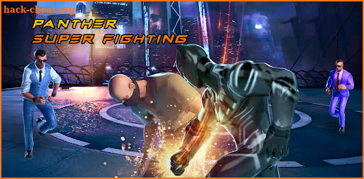 Panther superhero city battle screenshot