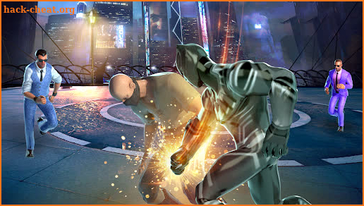 Panther superhero city battle screenshot