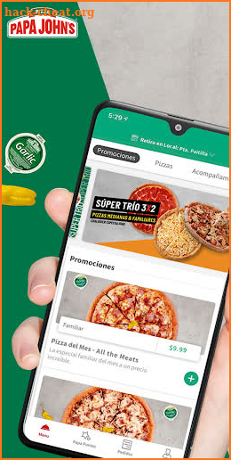 Papa John's Pizza Panama screenshot