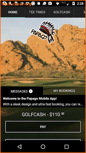 Papago Golf Tee Times screenshot