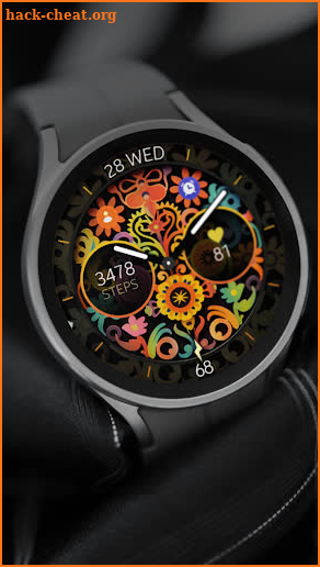 Papel picado analog watch face screenshot