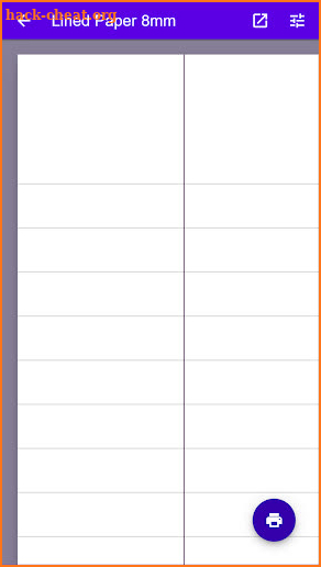 Paper Printer - print your own lined & graph paper screenshot
