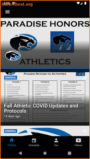 Paradise Honors Athletics screenshot