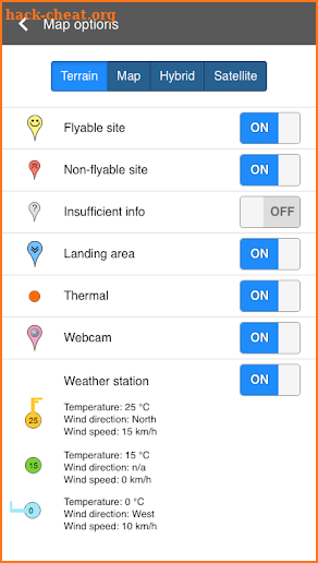 Paragliding Map screenshot