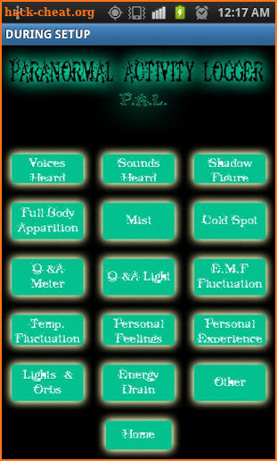 Paranormal Activity Logger screenshot
