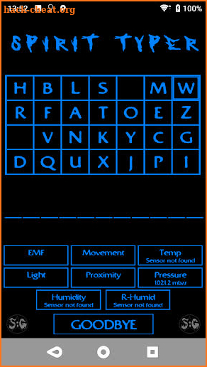 Paranormal Spirit Typer screenshot