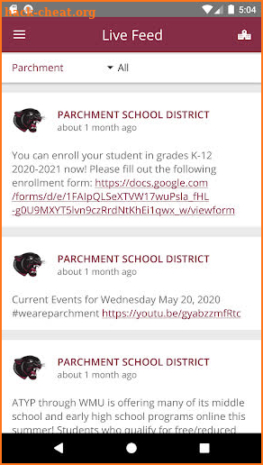 Parchment School District, MI screenshot