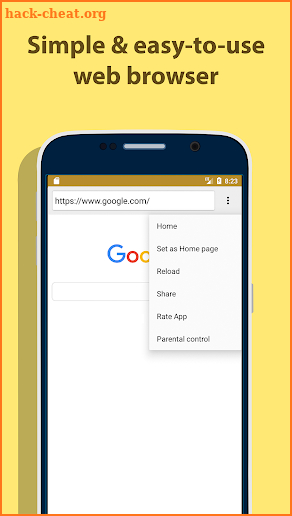 Parental Control Browser screenshot