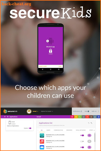 Parental Control SecureKids screenshot