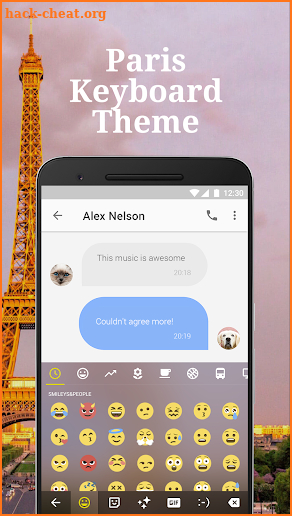 Paris Eiffel Tower Keyboard Theme for Love screenshot