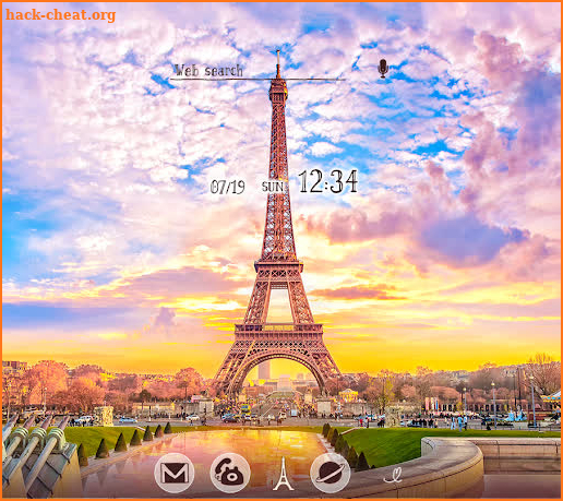 Paris Wallpaper Parisian Twilight Theme screenshot