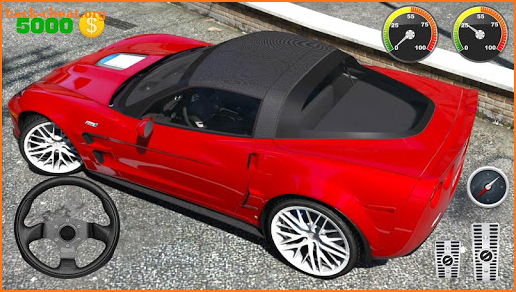 Parking Corvette ZR1 - City Car Driving screenshot