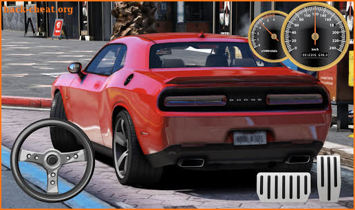 Parking Dodge Challenger City Driver screenshot