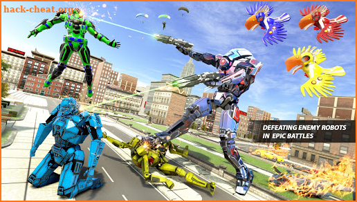 Parrot Robot Transforme: Robot Bike Games screenshot