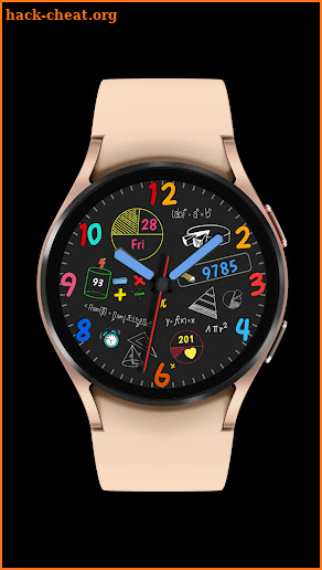 Pars Math Analog Watch Face screenshot