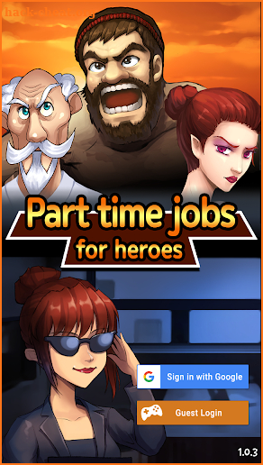 Part time jobs for Heroes screenshot