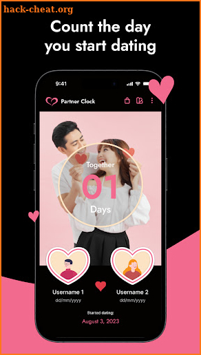 PartnerClock: Couple Clock screenshot