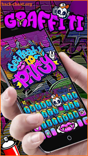 Party Graffiti Keyboard Theme screenshot