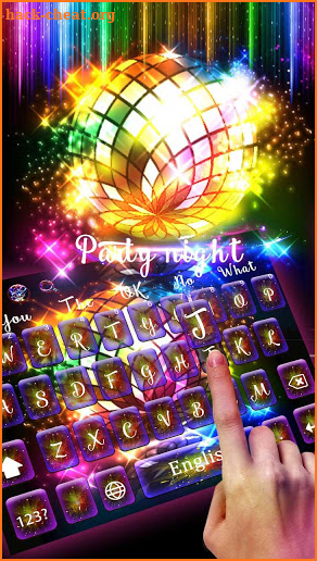 Party night neon keyboard screenshot