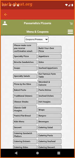Passariello’s Pizzeria screenshot