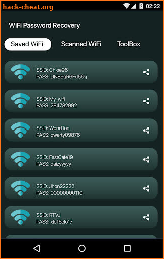 Password Recovery WIFI 2021 screenshot