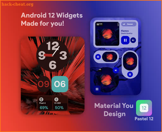 Pastel 12 - Android 12 Widgets for KWGT Pro screenshot