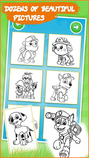 Patrol Coloring Book Game screenshot