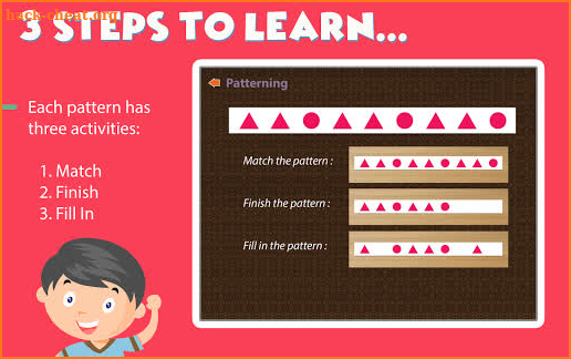 Patterning - A Montessori Pre-Math Exercise screenshot